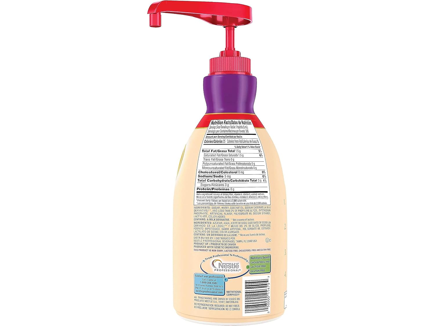 Coffee-Mate 13799 Liquid Coffee Creamer, Sweetened Original, 1500Ml Pump Dispenser