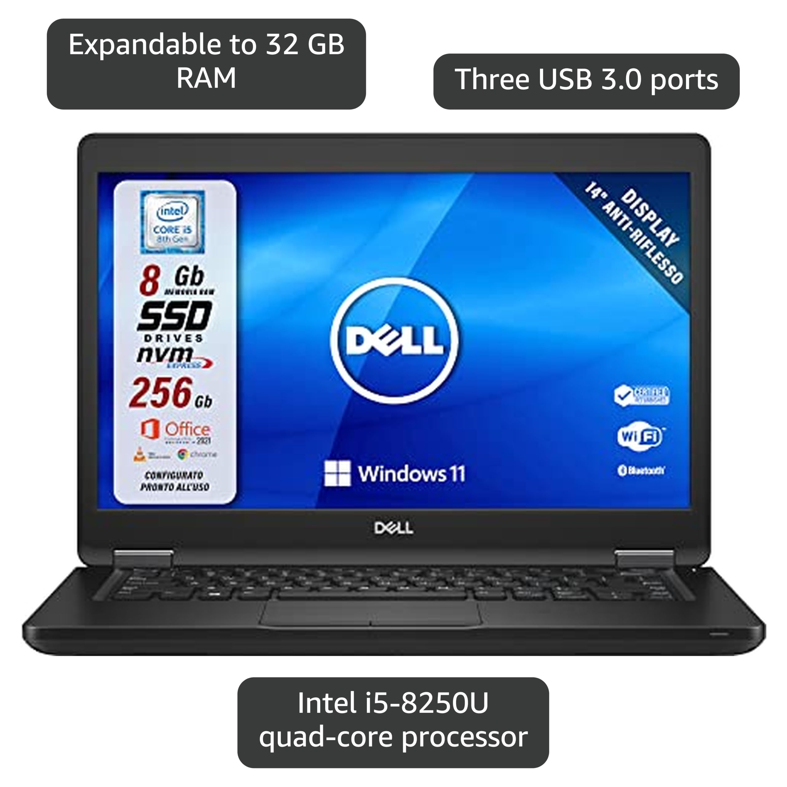 Amazon.com: Dell Latitude 5490 XXPKH Laptop (Windows 10 Pro, Intel