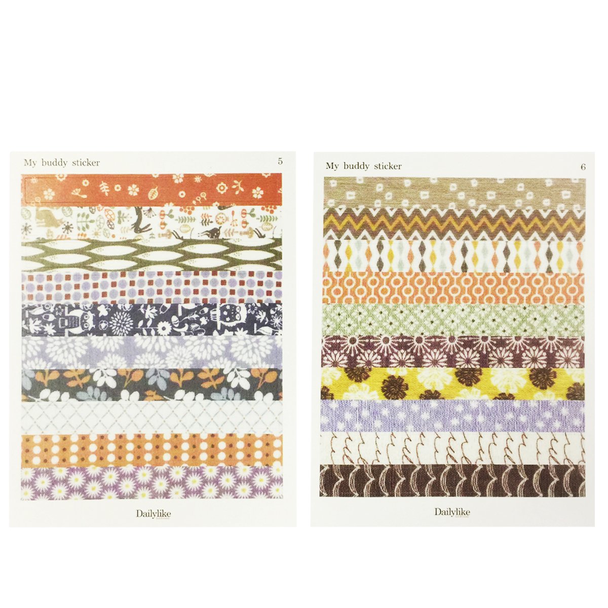 Wrapables Deko Deco Muster Aufkleber Set