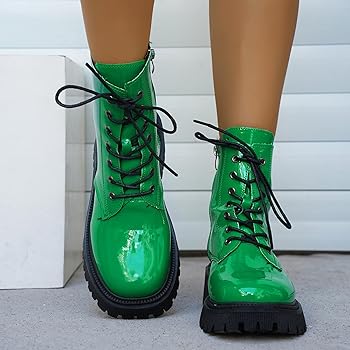 Amazon.co.jp: [Yindaity] ブーツ レディース ショート エナメル