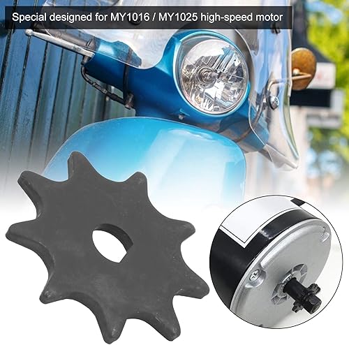 Miniatura 5 de Piñón de cadena 9T D Orificio Motor Piñón Motor Scooter Eléctrico Motor Piñón Rueda de cadena para motor MY1016 / MY1025