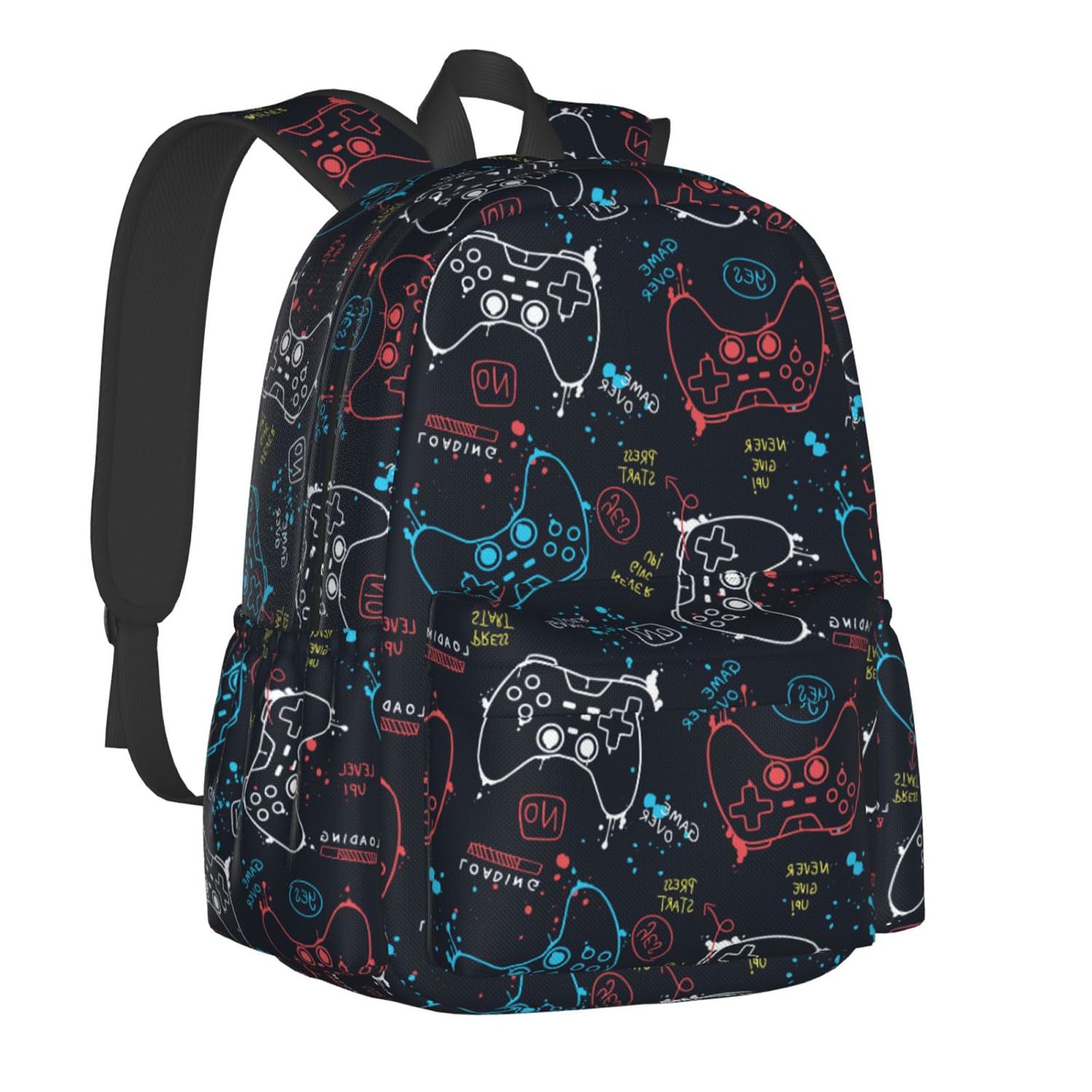 Video Game Controller Multipurpose School Bag Bookbag for Teenage Boys Girls Daily Backpack