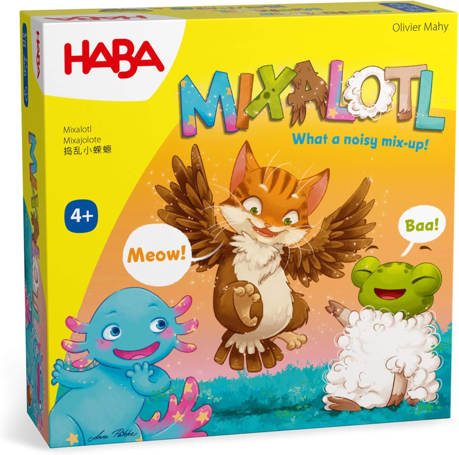 HABA Mixalotl: Fast-Paced Animal Matching Game for Kids Ages 4+, Family Card Game with Mixed-Up Sounds & Reactions, Fun for Children and Adults