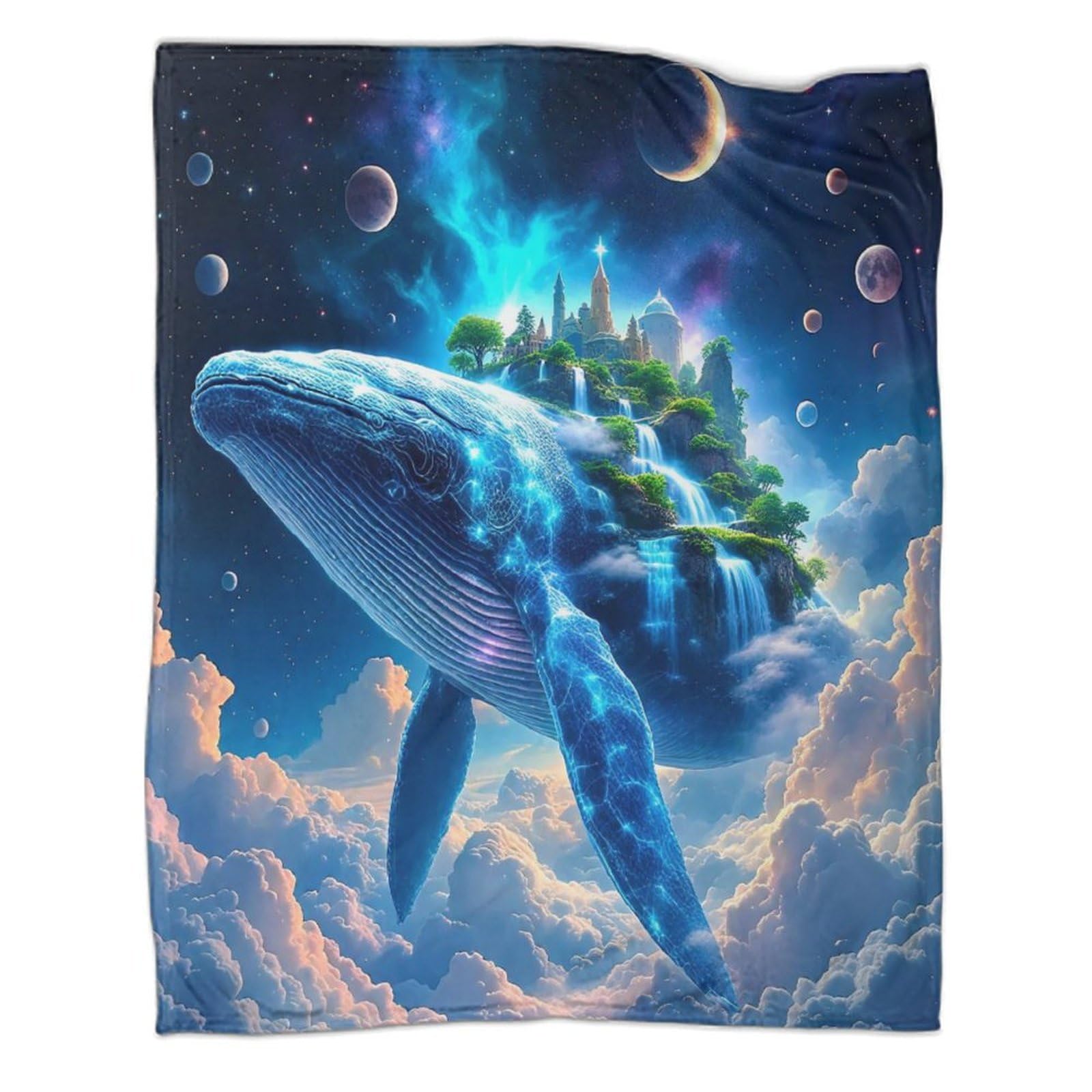 Couverture jetable en flanelle fantaisie city pour lit et canapé