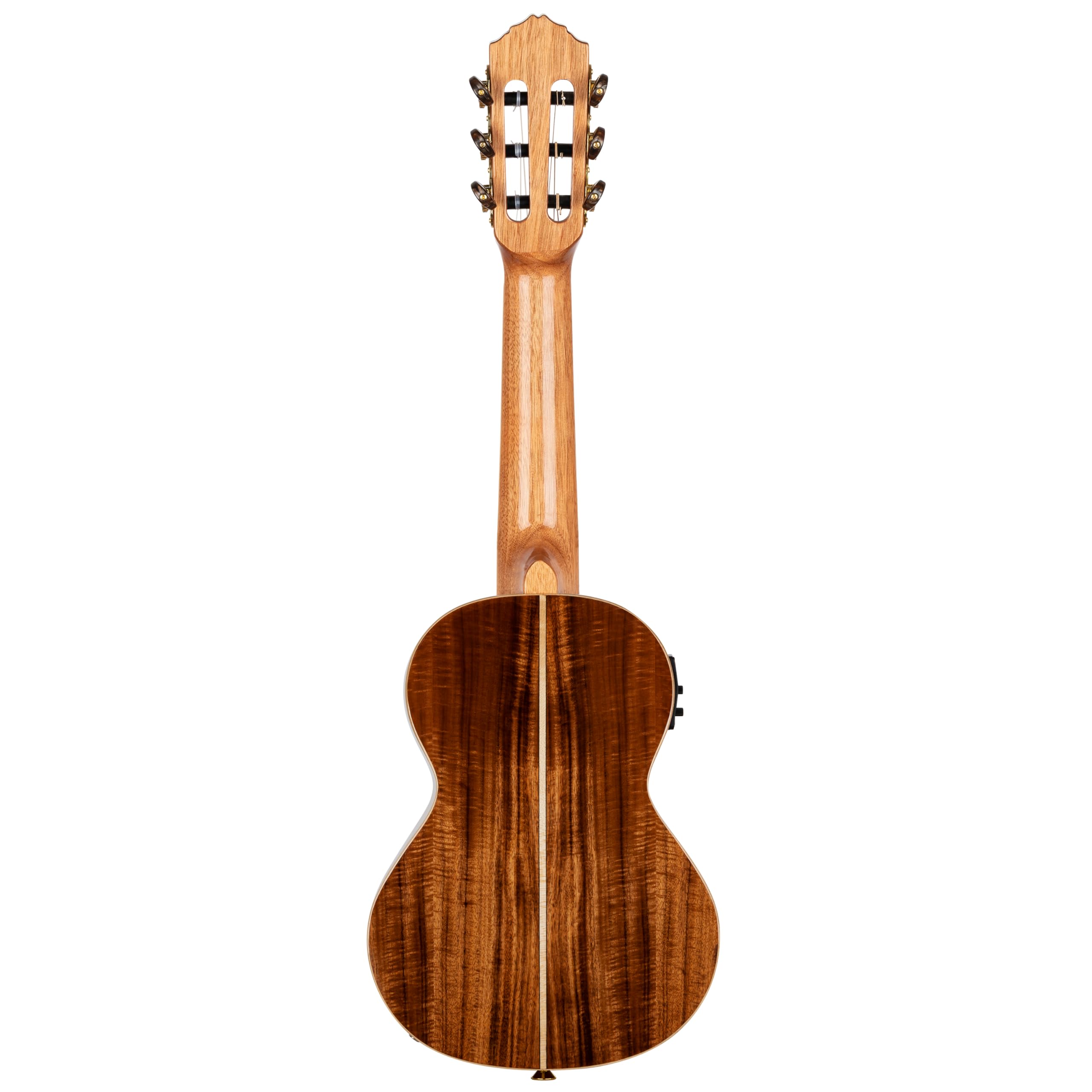 Ortega Guitars Travel Guitar Electro-Acoustic – Seria Mini Travel – Lita Akacja, Wykończenie Naturalne Połysk (RGLE18ACA)