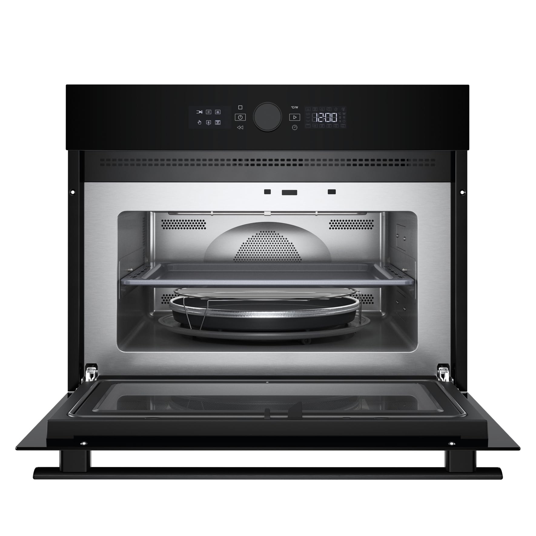 Bauknecht BMW47DMK Kombi-Mikrowelle - Mikrowelle 900 Watt, Heizelement-Grill 1600 Watt, Heißluft 1200 Watt/Dynamic Crisp – knusprige Gerichte in Rekordzeit/Schnellstart-Funktion (Rapid-Start)