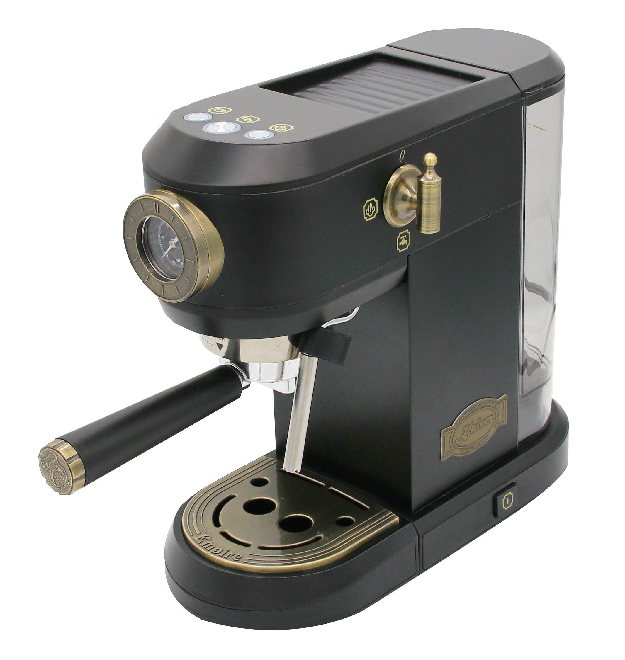 Kaiser Empire M 2530 Em Mikrowelle 25L Mikrowellenherd mit Heißluft Grill 25 Funktionen + Kaffeemaschine KA 2005 Em Empire Siebträger-Espressomaschine,19 bar