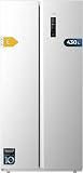 Cecotec Réfrigérateur Américain CoolMarket SBS 430 Inox E. 2 Portes, Side by Side 430 L, Hauteur 176 cm et Largeur 84 cm, Multi Air Flow System, Total No Frost, Motor Inverter Plus - 1