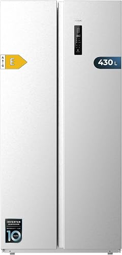 Cecotec Réfrigérateur Américain CoolMarket SBS 430 Inox E…