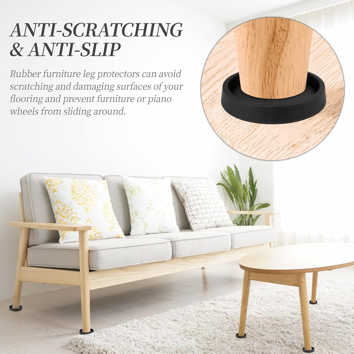 Furniture Pads,8 Pcs Inch Rubber Non Slip Ghana Ubuy