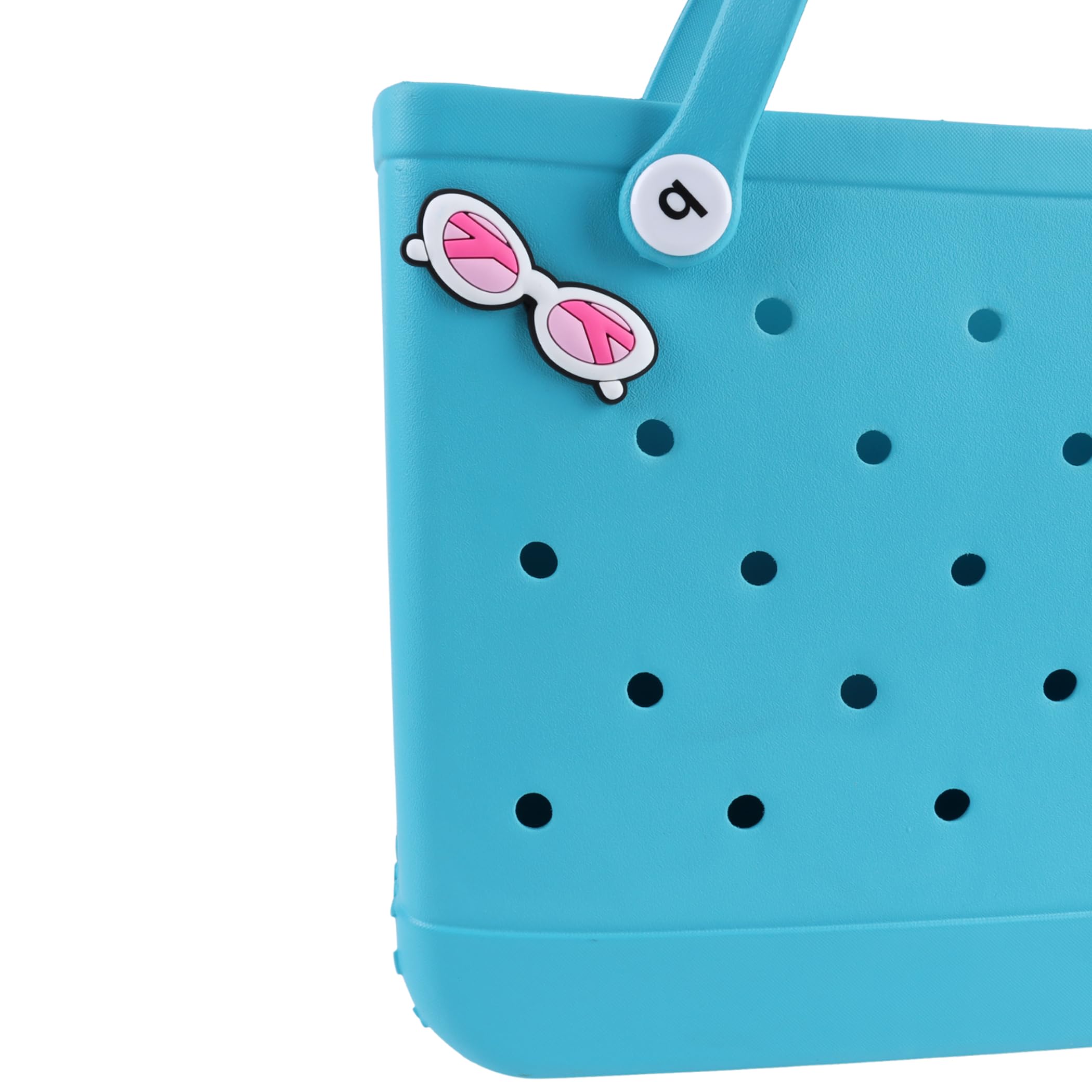 Vagocom Sunglasses Plastic Charm Accessory for Bogg Bag, 3.1 * 1.1inch/7.9 * 2.7cm Decorative for Rubber Beach Tote Handbag