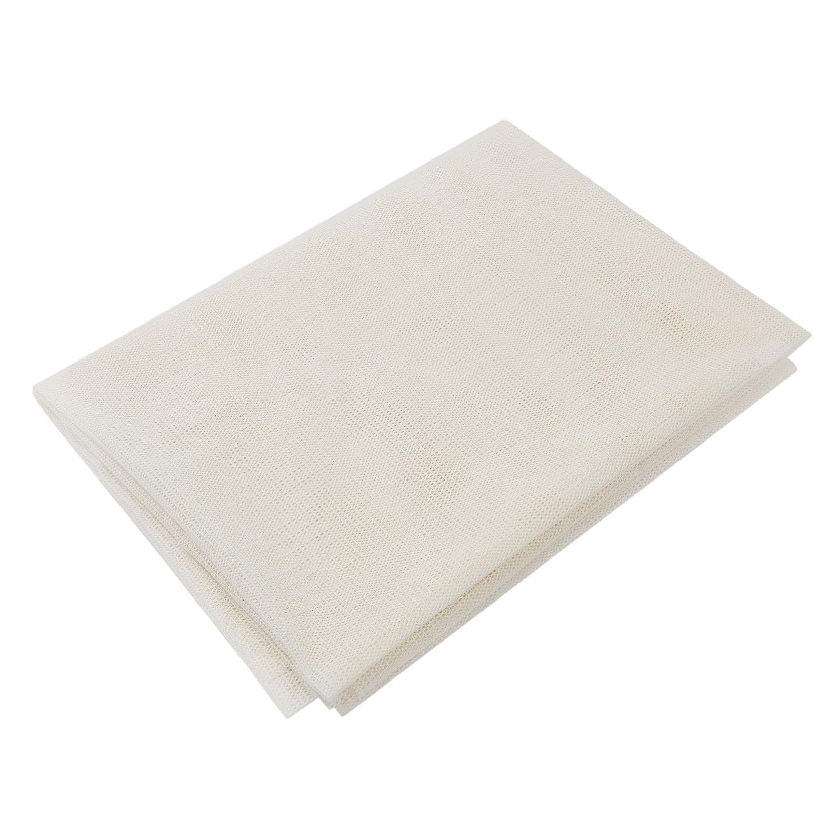 Gatuida Tapis et Empêche Le Glissement Antidérapant 200x300 Cm Blanc en PVC Protège Les Sols en Bois Dur pour Tapis de Couloir et Escalier