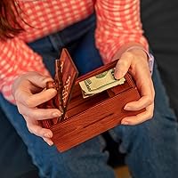 Vista 9 de Bits and Pieces Caja de rompecabezas de dinero secreto – Camuflaje tu dinero en efectivo – Teaser de madera – Compartimento secreto de madera oculto