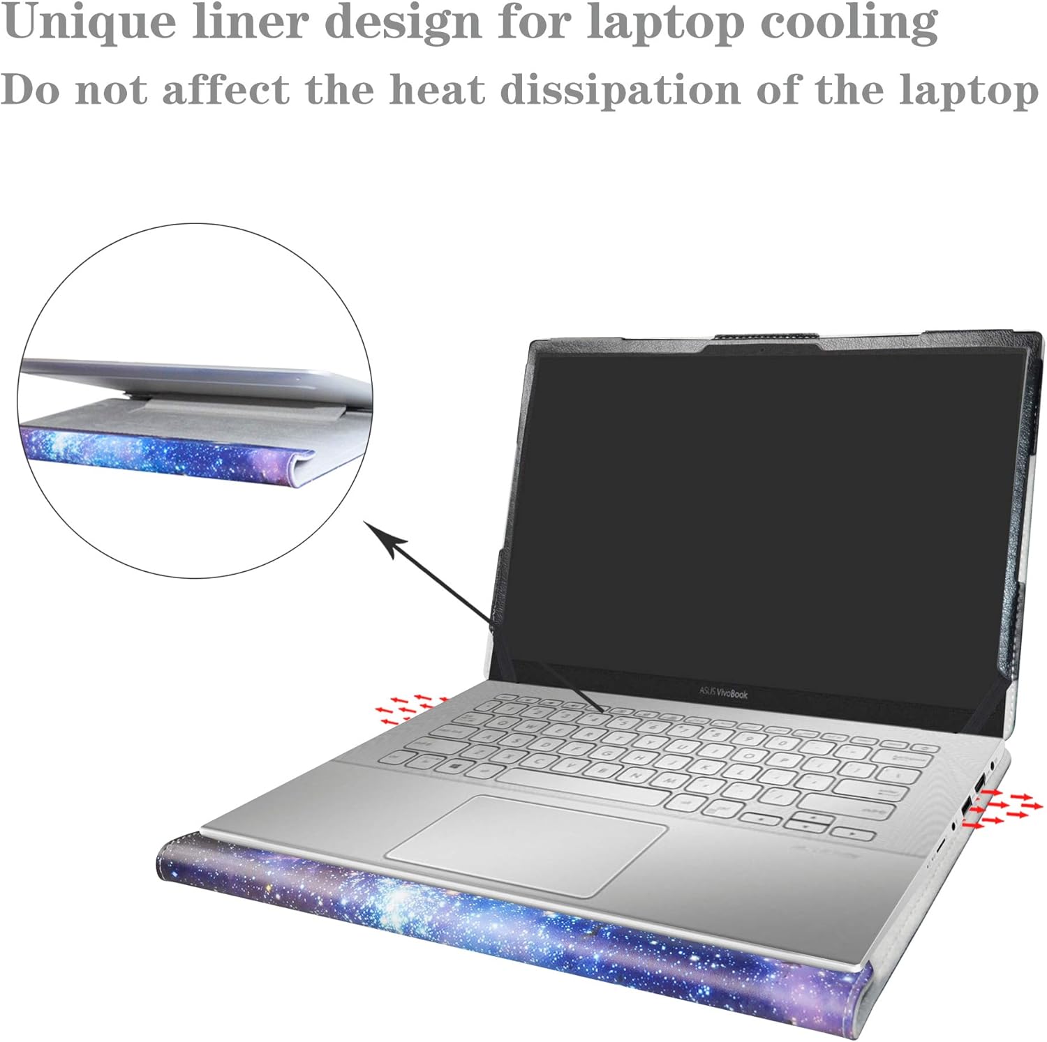 Alapmk Protective Case for HP Envy x360 14-esXXXX 14-es0033dx,Case for Dell Latitude 5440 5431 5430 5420/Precision 3480 (Not fit Not fit Latitude 5421 5410) 14" Laptop,Galaxy