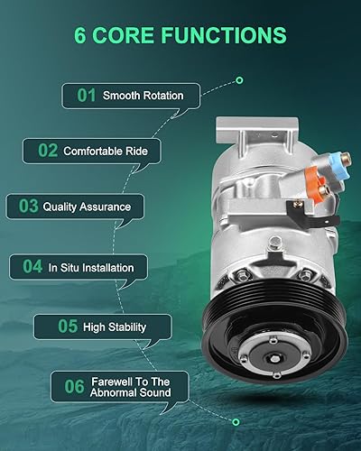 Miniatura 73 de SCITOO Compresor de CA para 2012-2014 para Ford Edge 2.0L para Ford Explorer 2.0L