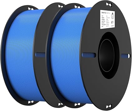 Creality PLA Filament 1.75mm PLA 3D Printer Filament, 2kg Cardboard Spool 4.4lbs, Dimensional Accuracy +/- 0.02mm, Fit Most FDM Printer Blue & Blue 2-Pack