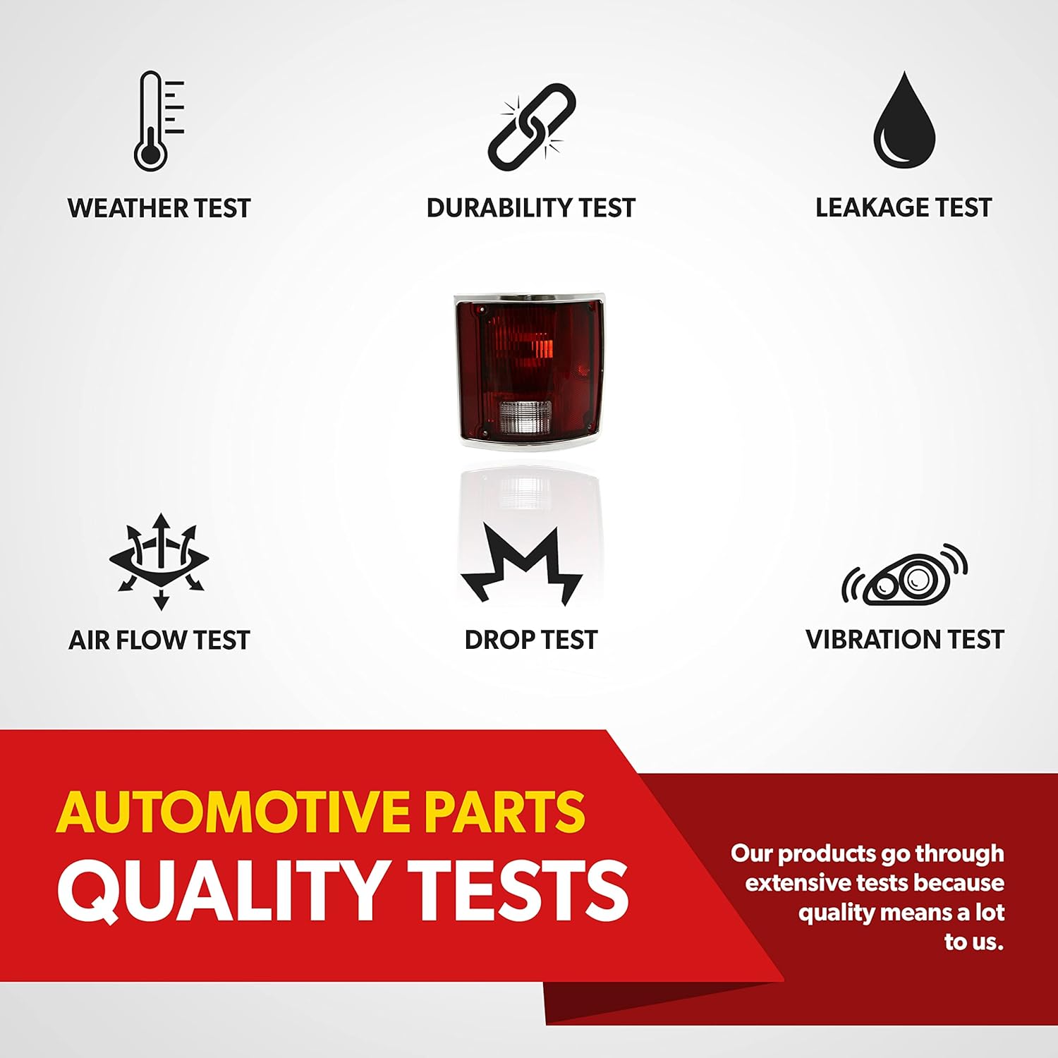 Tail Light For 1980 1981 1982 1983 1984 1985 1986 Chevy C10 C20 C1500 C2500 K10 K20 R10 R20 R1500 R2500 V10 V20 V1500 V2500 Blazer Suburban - Fits Passenger Side - Includes Lens and Housing