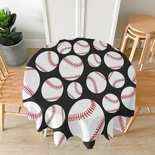 Miniatura 7 de JZDACH Norse Viking - Mantel redondo de tela vegvisir, mantel de tela de poliéster para mesa redonda, lavable, resistente al agua, lavable, para