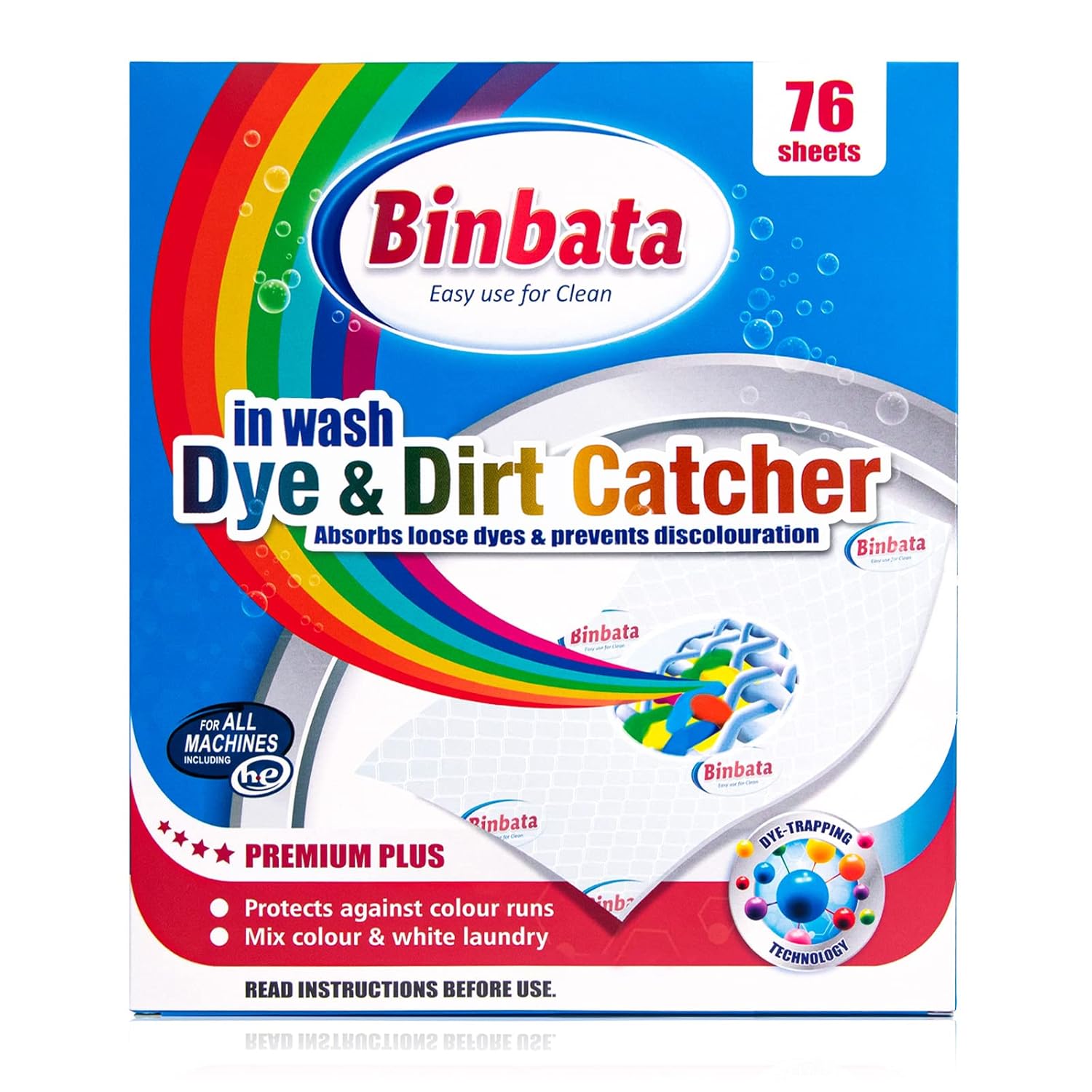 Color Grasper for Laundry 76 Count Fragrance Free Dye Catcher Essential for Home Use Dye Guard Grabber Sheets