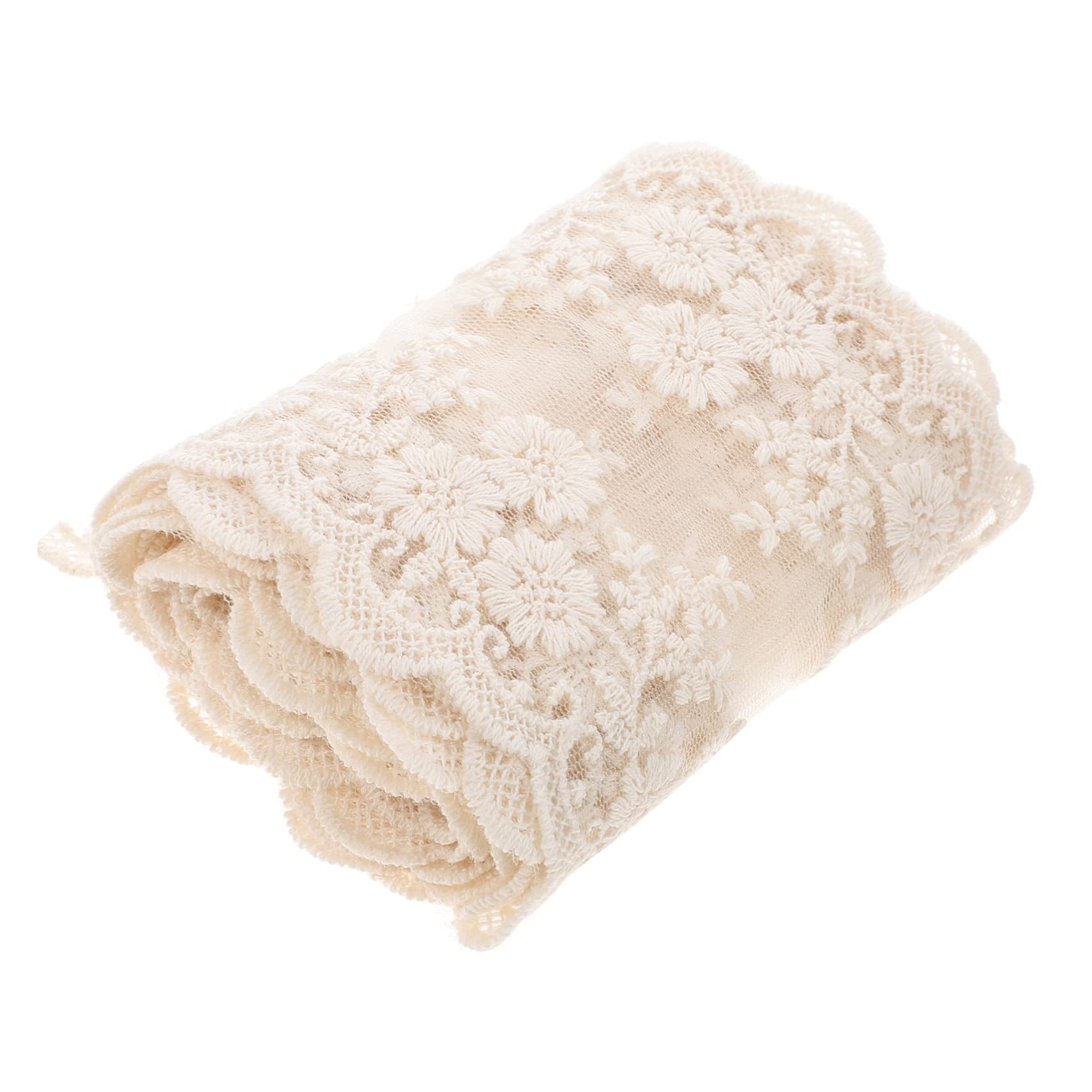 SHINEOFI 4rollos Cinta De Encaje Decorativa Para Ropa Bordes De Encaje Para Manualidades y Boda Para Vestidos y Decoraciones De Hogar