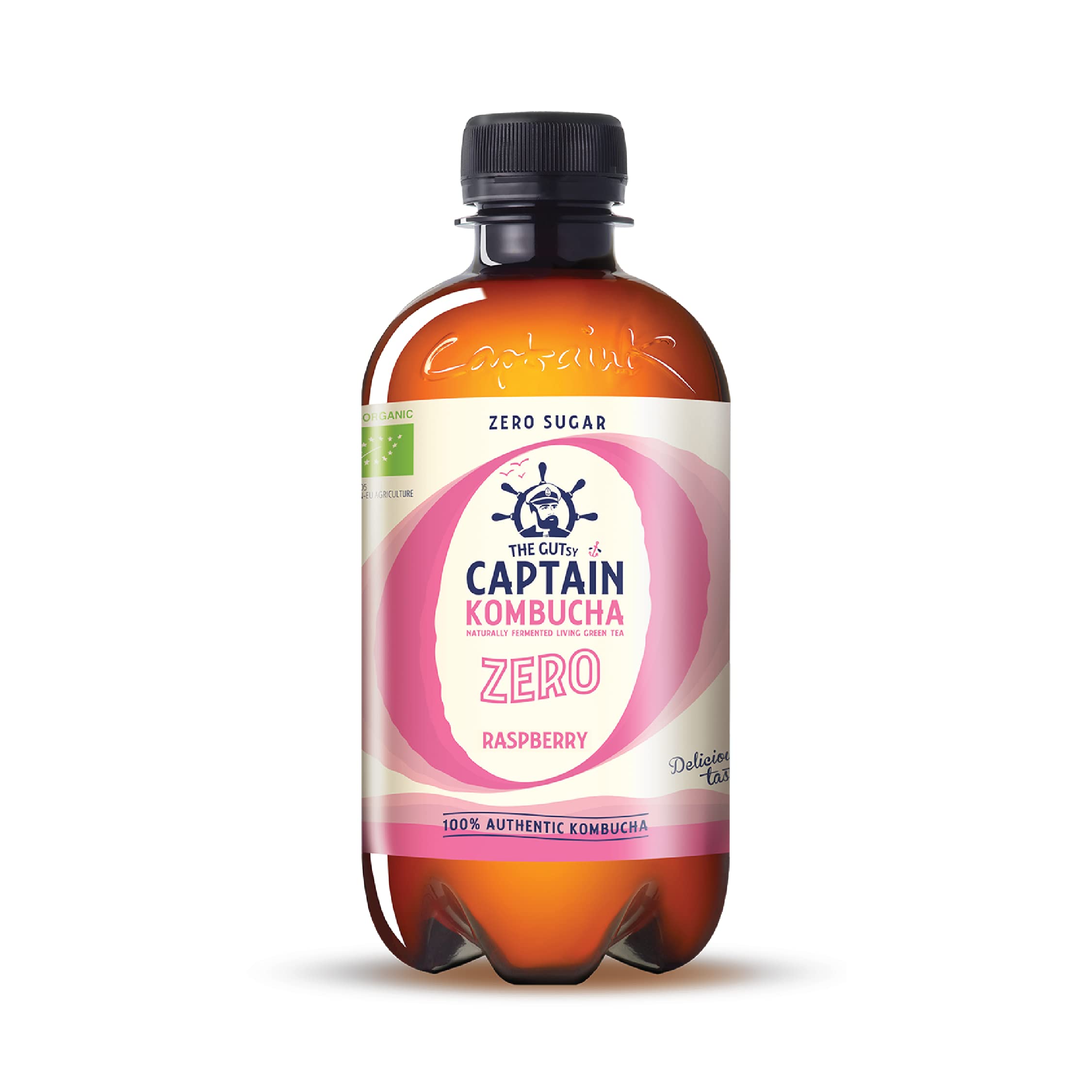 Gutsy Captain Kombucha ZERO - ZERO Calories, Zero Sugar - Kombucha Tee, Lebendige Kulturen, Keine Konservanten, Unpasteurisiert, Roh und Vegan - 12 x 400ml ZERO (MixBox)