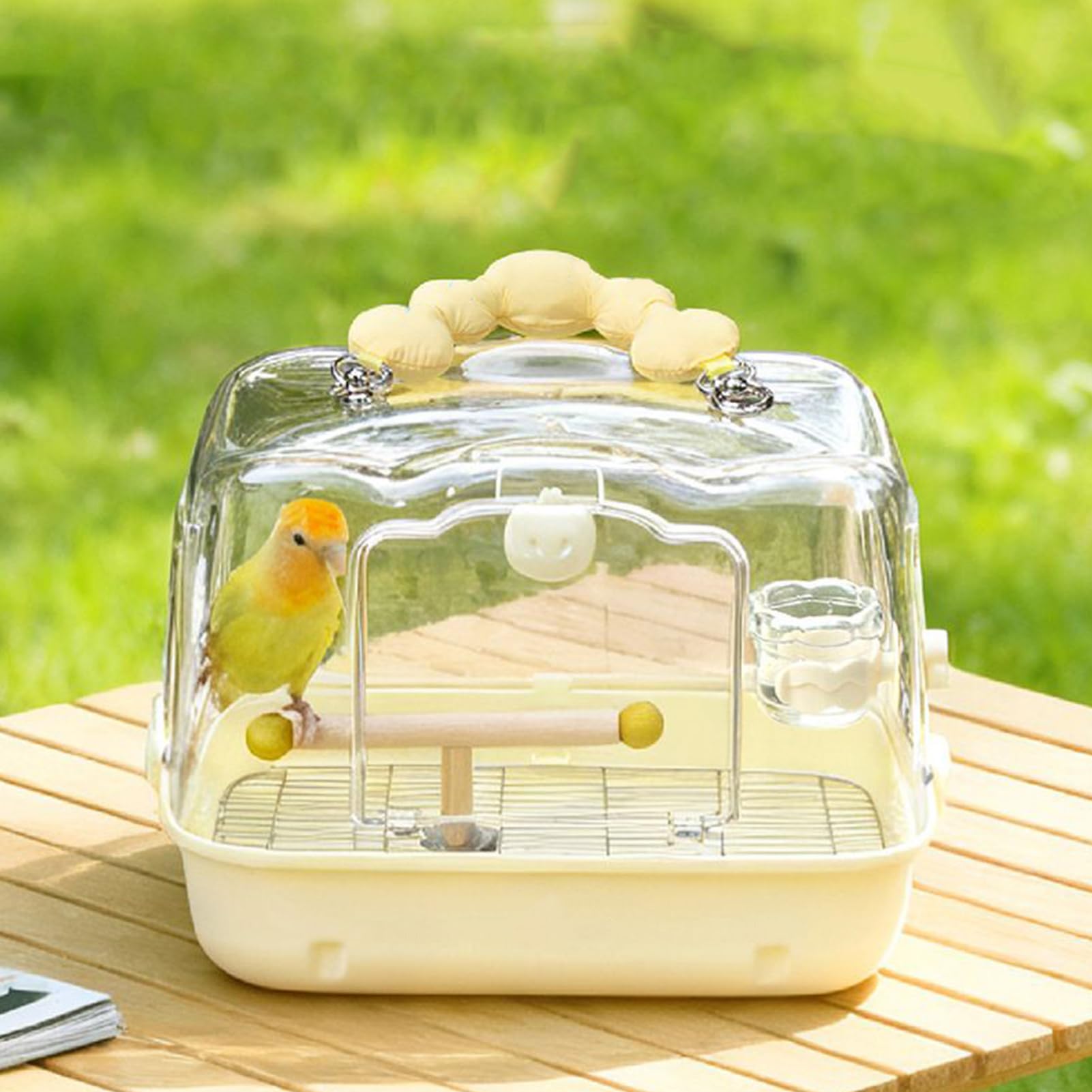 Jaula de Transporte para Aves de Viaje Bolsa De Transporte Transpirable | Transportín de Viaje para Aves para Ninfas en Excursiones