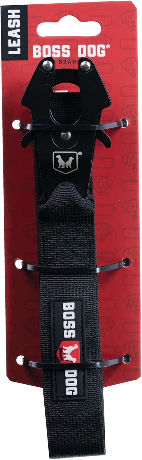 Boss Dog Tactical Leash, Black, 4 FT