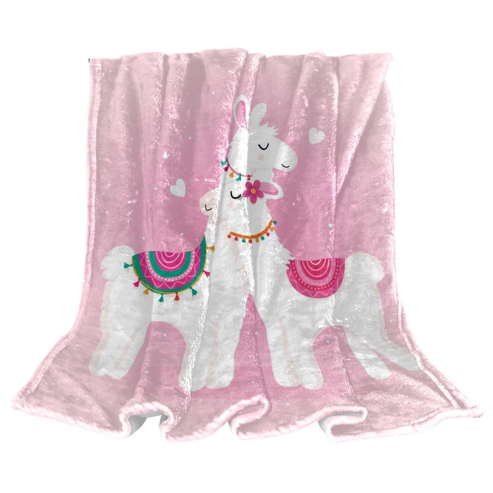 Couverture polaire rose alpaga idéale pour sublimer vos soirées cocooning sur le canapé