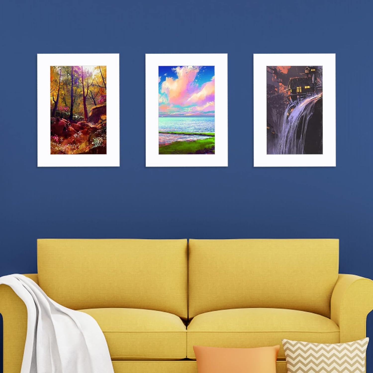 15 Pack 5x7 Picture Mat for 4x6 Pictures Display, Acid-Free, White Pre-Cut Frame Mattes Photo Frame Mat with Core Bevel Cut Mat Board Show Kit for Photos, Prints, Artworks