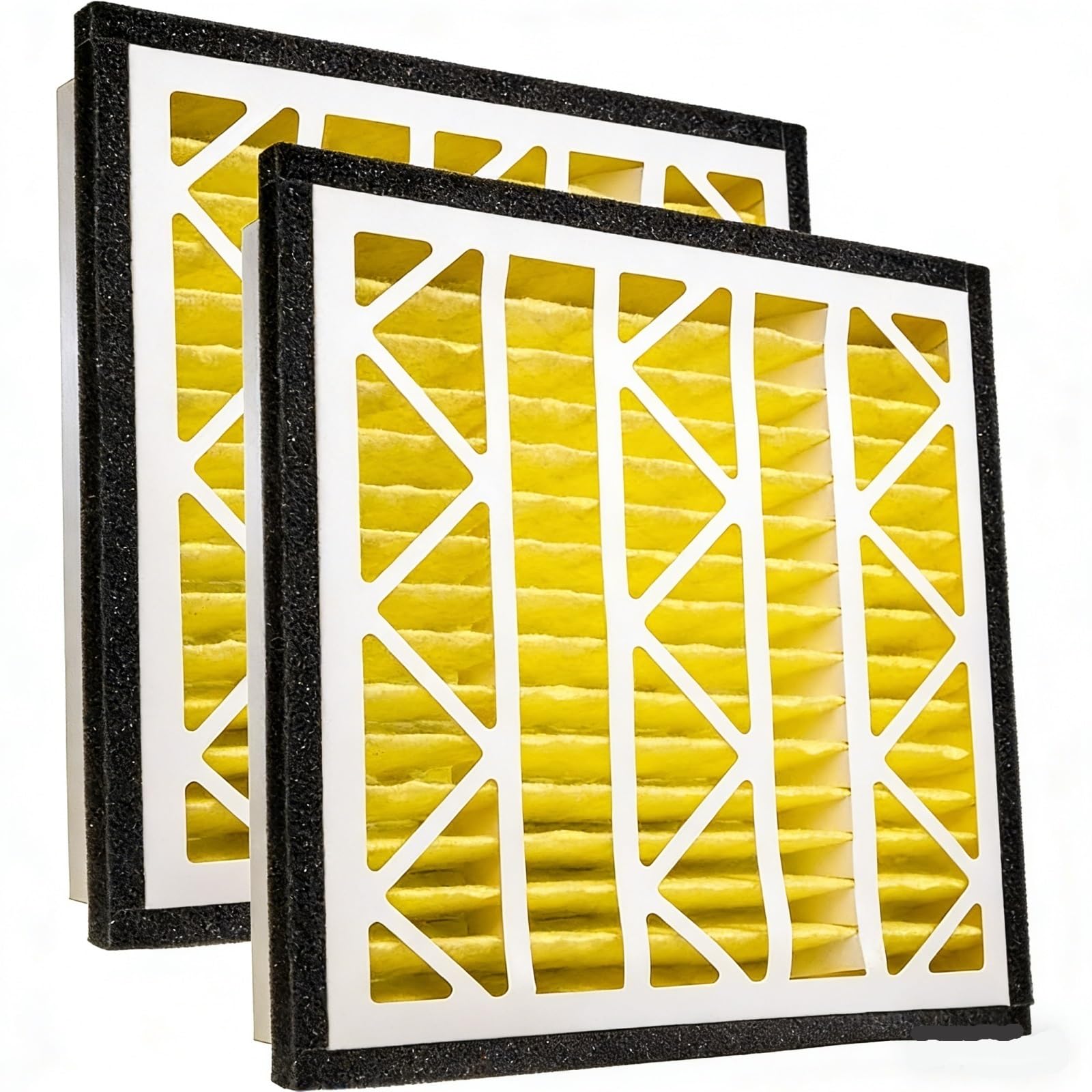 20x20x3 pollici 6 mesi piegato filtro dell'aria con filtro di cornice di carta spessa. Compatibile con Zephyr VGF serie. Filtro griglia aria di ritorno domestico 20x20x3(White 20x20x3)