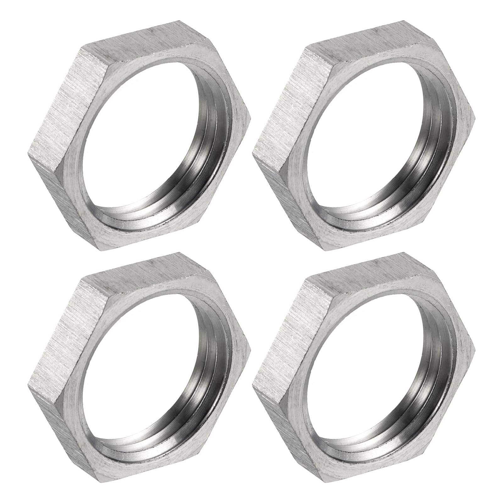 Stainless Steel Hex Locknuts - 1/2" NPT Plumbing Fittings -1