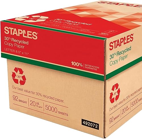 Vista 22 de Staples 580336 Papel 30% reciclado 11x17 20 lbs 92 Bright 500/RM
