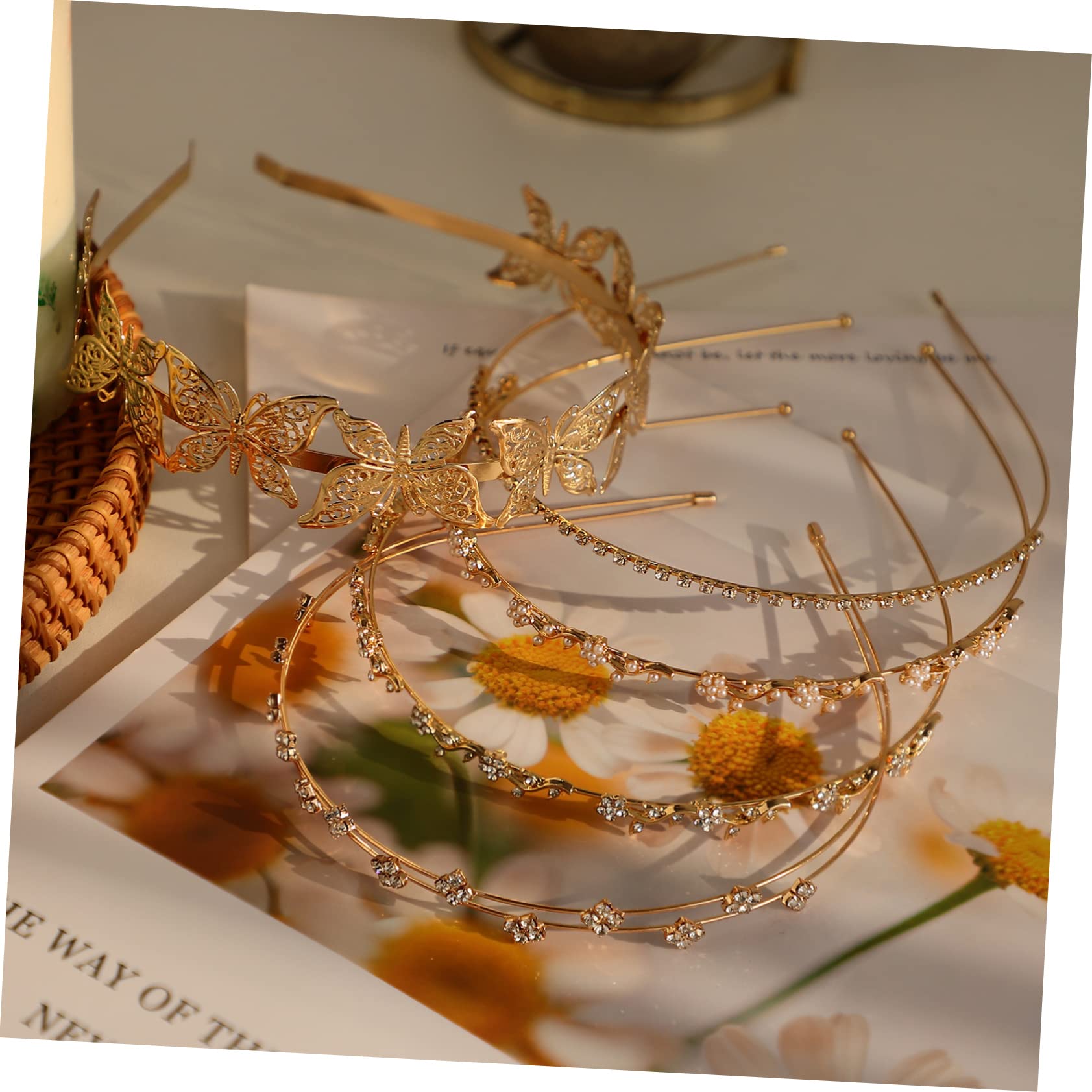 Healeved 20pezzi Headband Decorative Hair Accessories for Girls for Weddings Parties and Special Occasions