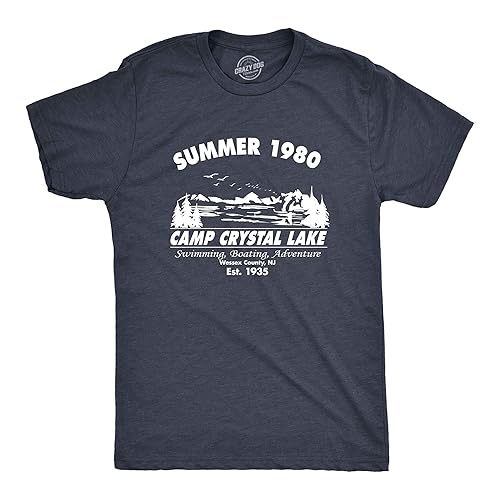Crazy Dog Men's T Shirt Camp Crystal Lake 1980 Spooky