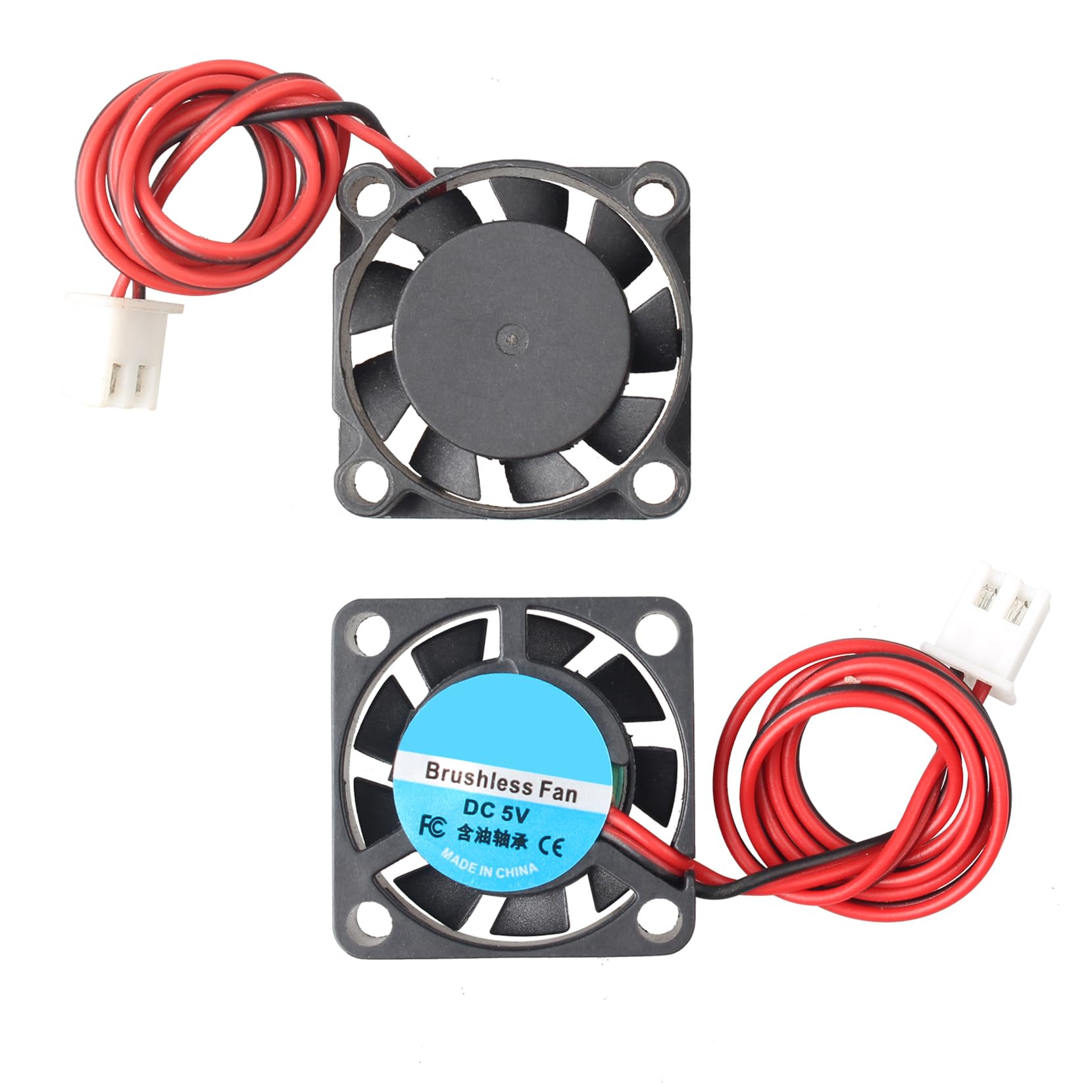 4 mini ventole di raffreddamento senza spazzole silenziose fai da te 25 x 25 x 7mm 2507 DC 5 V compatibile con computer portatile notebook scheda grafica 3D stampante PC CPU radiatore PCB
