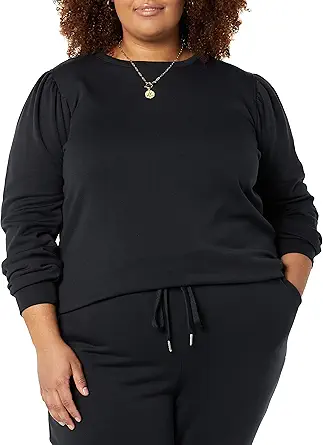 Amazon Aware Women's Puff Sleeve Sweatshirt (Available in Plus Size)