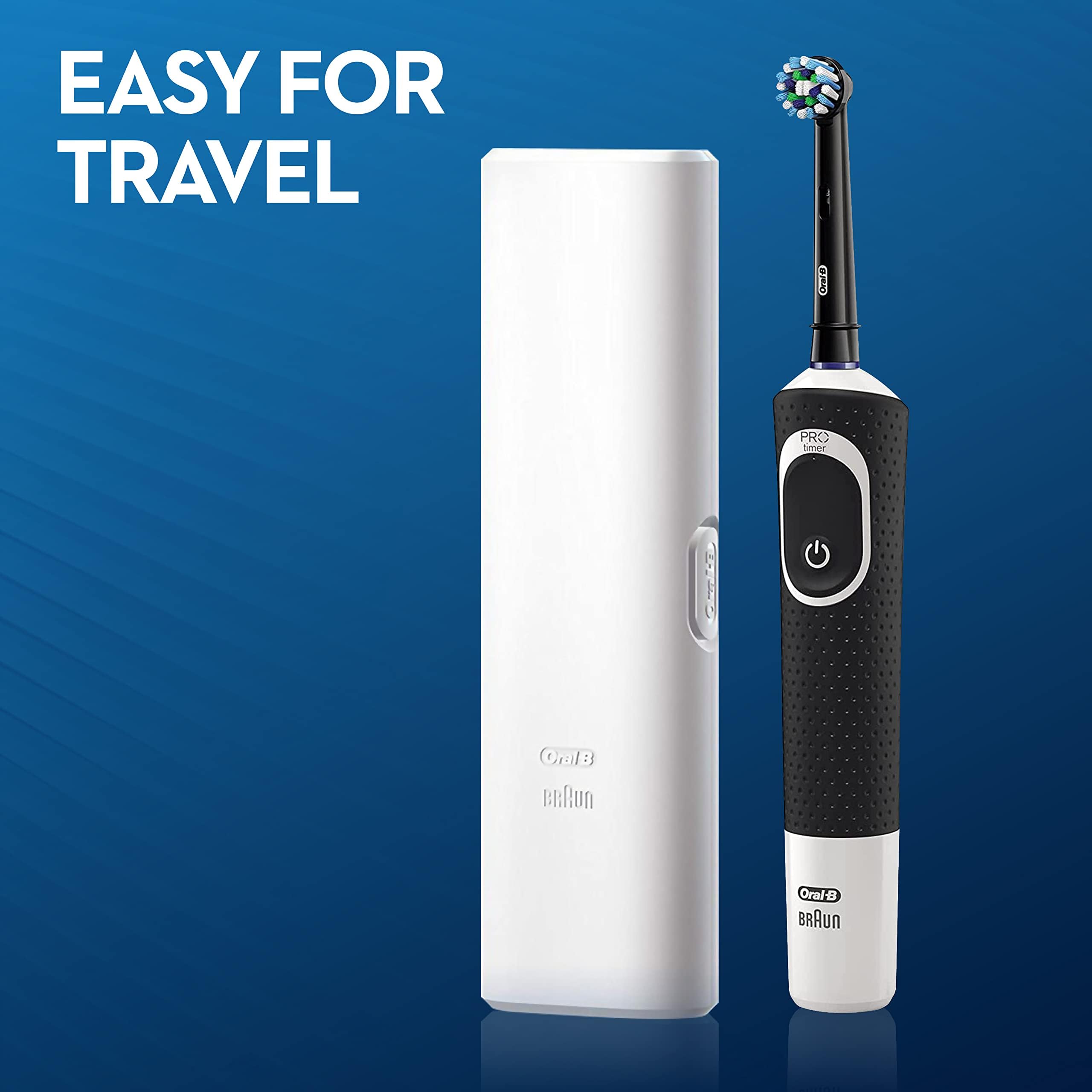 Oral-B Vitality 200 Electric Toothbrush with Travel Case, Black Color, Rechargeable, with Built-in Timer