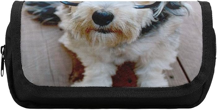 Amazon 大容量 ペンケース 文房具 かわいい犬1 おしゃれ シンプル 筆入れ适用子供 小学生 中学生 高校生 大学生 男女兼用 ペンケース 文房具 オフィス用品