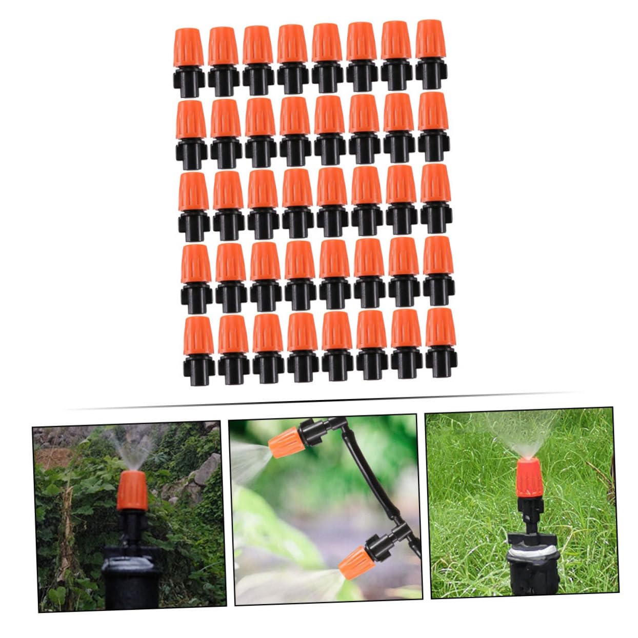 Sosoport 5 Set Di Ugelli Di Nebulizzazione Regolabili Per Irrigazione A Goccia Per Tubo Da Giardino 40 Pezzi * 5