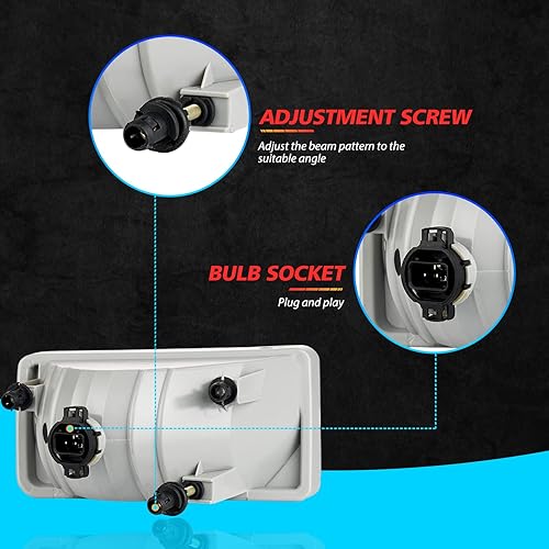 Miniatura 5 de SPIEGEER Conjunto de luces antiniebla para Chevy Silverado 2007 2008 2009 2010 2011 2012 2013 2014 2015 Kit de repuesto para Avalanche 2007-2013,