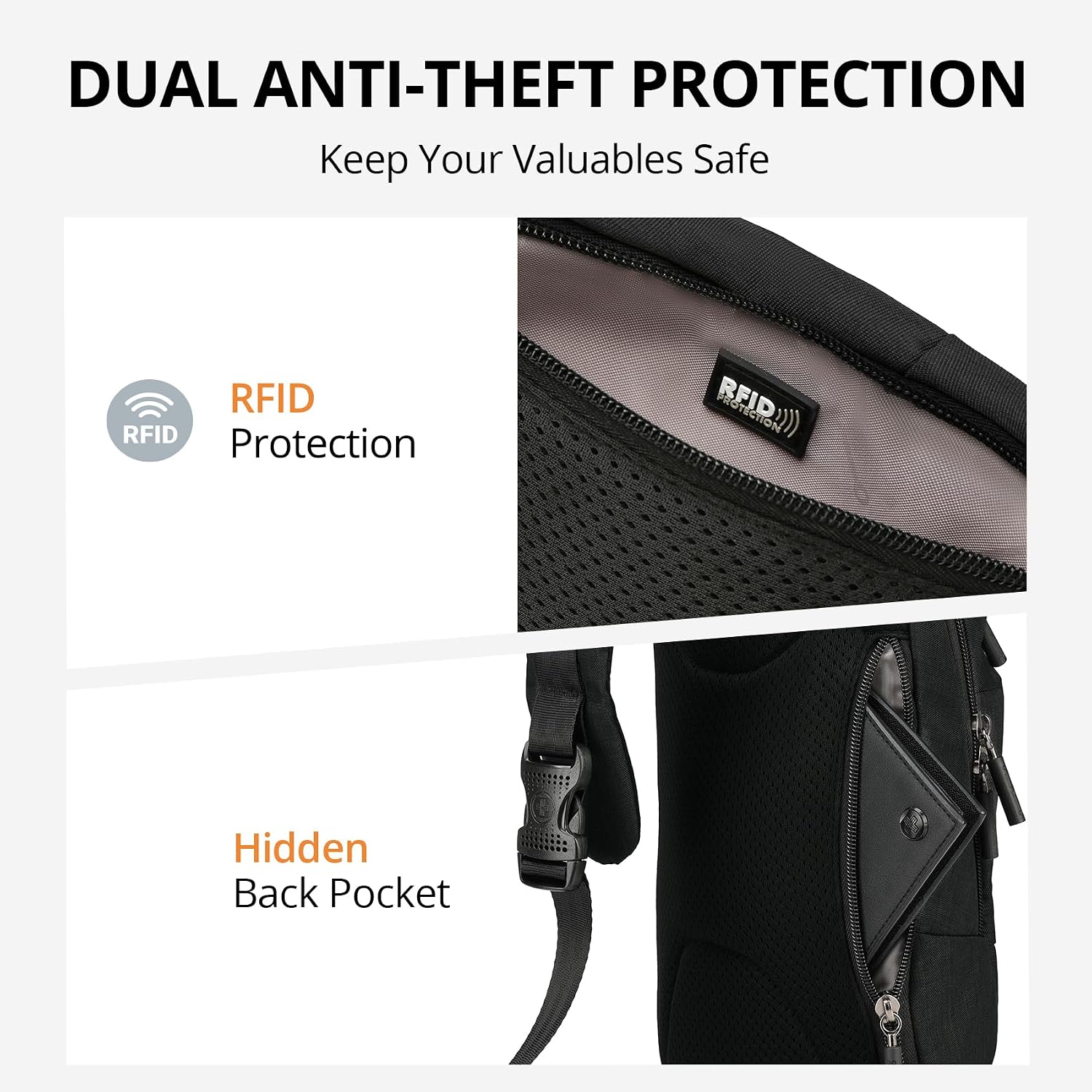 Swissdigital Design Crossbody Bag for Men, RFID Blocking Sling Bag with Adjustable Strap Use image 4