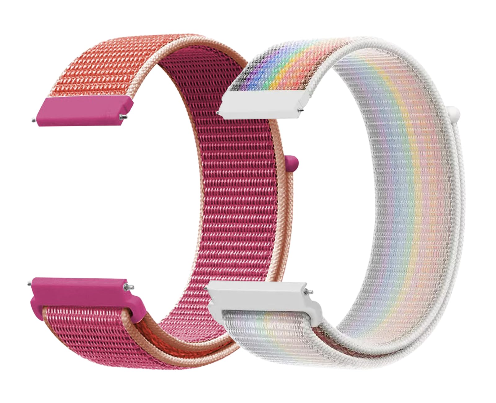 Aoekne Fabric Nylon Uhrenarmbänder 20mm Ersatzarmbänder für Kinder Smartwatch, Schnellverschluss Verstellbare Aatmungsaktive, Smartwatch Armband für Kinder Junge Mädchen