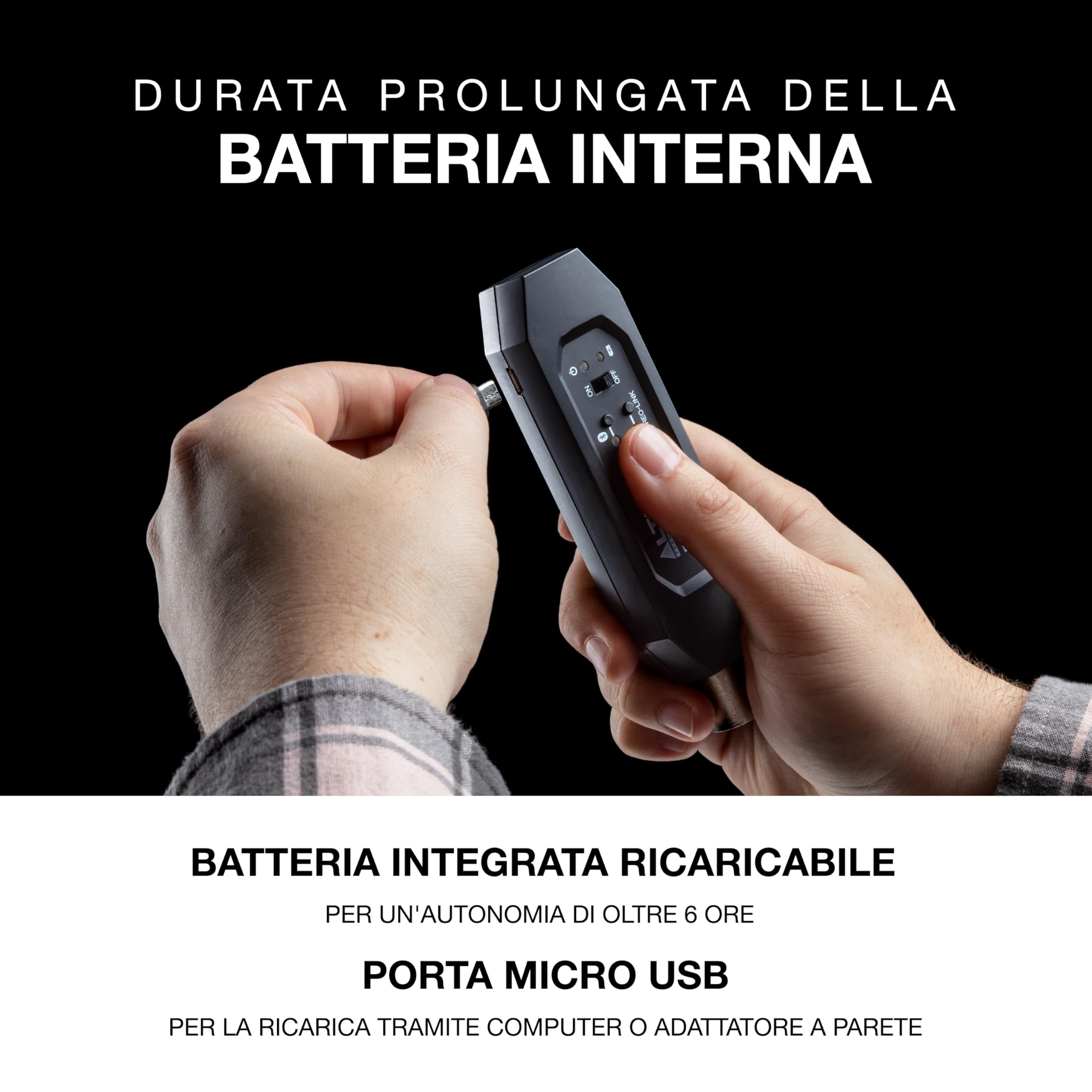 ALTO Bluetooth Total 2 - Ricevitore Stereo Bluetooth Ricaricabile Con Presa XLR per Mixer, Sistemi Audio e PA Attivi