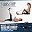 Foot and Calf Stretcher for Plantar Fasciitis, Achilles Tendonitis, Heel Spurs, Drop Foot. Yoga Stretching Strap for Leg, Thigh and Hamstring (Black)