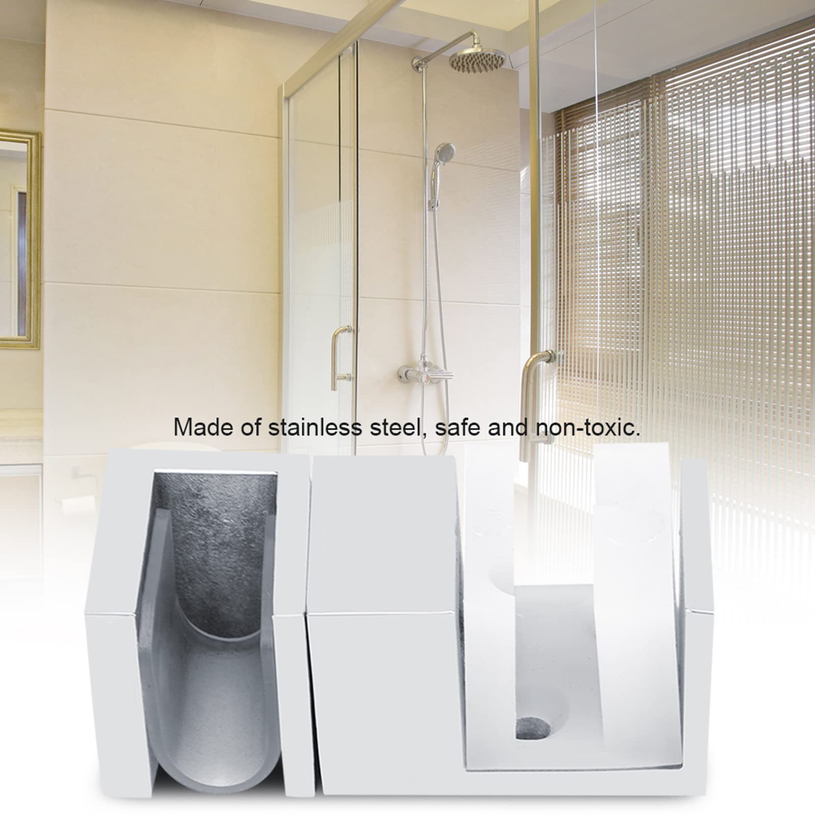 Soporte de Guía Inferior de Puerta Corredera Antioxidante Ajustable de Acero Inoxidable para Oficina y hogar: Soporte de Puerta Corrediza Duradero y Conveniente para Uso a Largo Plazo