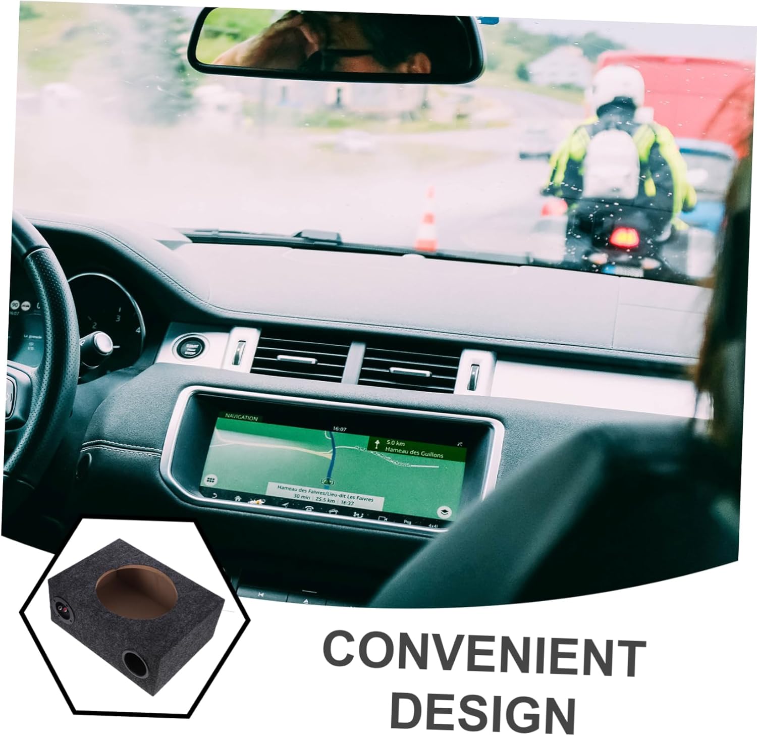 Subwoofer Enclosure Box for Cars Automotive Sound Upgrade Easy Installation Sleek Design for Enhanced Audio Performance