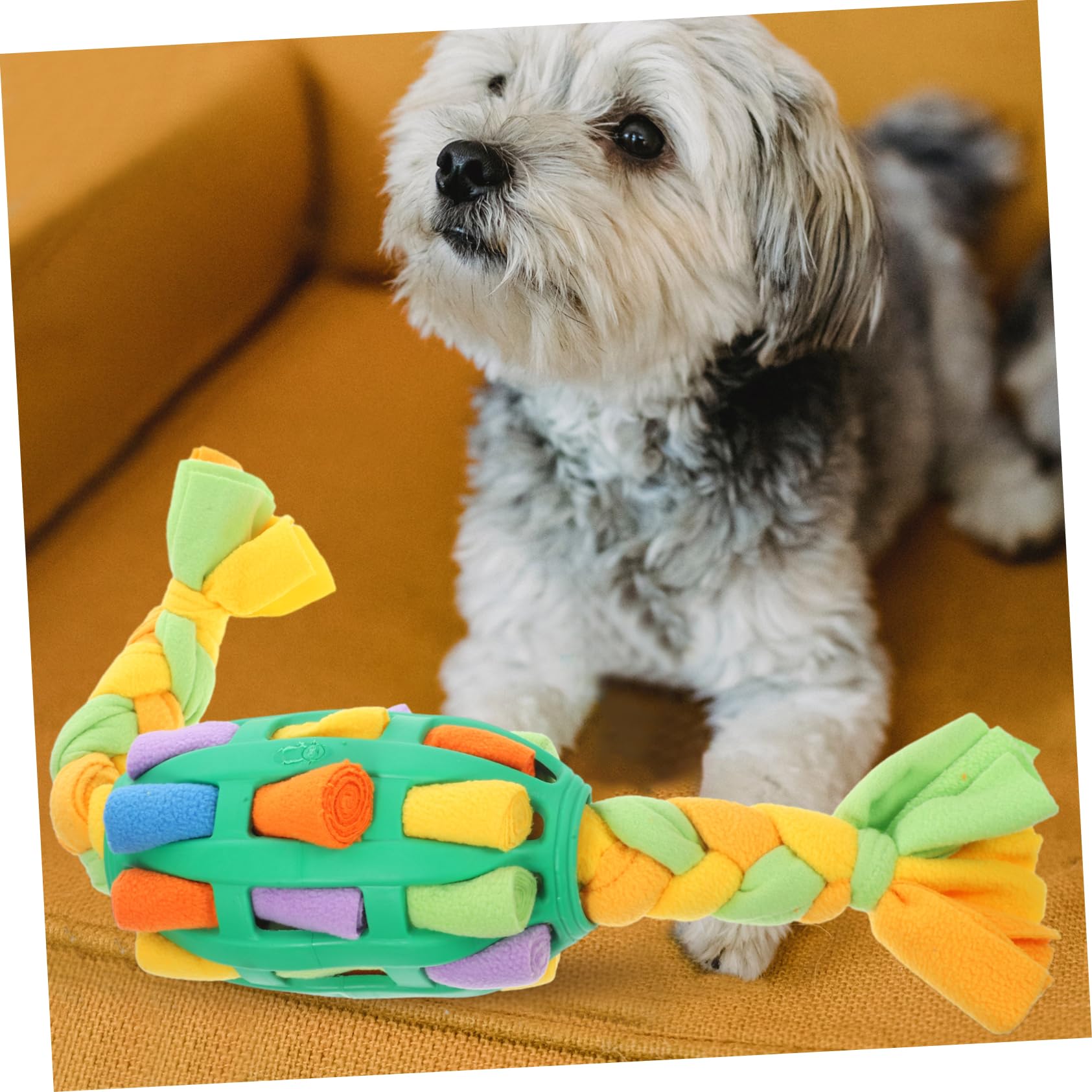 TOYANDONA Interaktiver Schnüffelball für Hunde Leckerli Verteiler aus TPR Hundespielzeug für Training