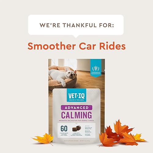 Miniatura 19 de VetIQ Suplemento calmante de apoyo para perros, masticables calmantes que ayudan a controlar el estrés y promover la relajación, alivio
