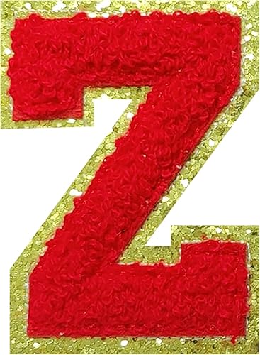 Miniatura 110 de 4 parches de letras de felpilla blanca, parches termo-adhesivas de 2.2", parches de letras de felpilla para ropa (M)