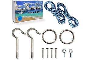 Durable Hook and Ring Toss Game for All-Around Fun with Stainless Hardware